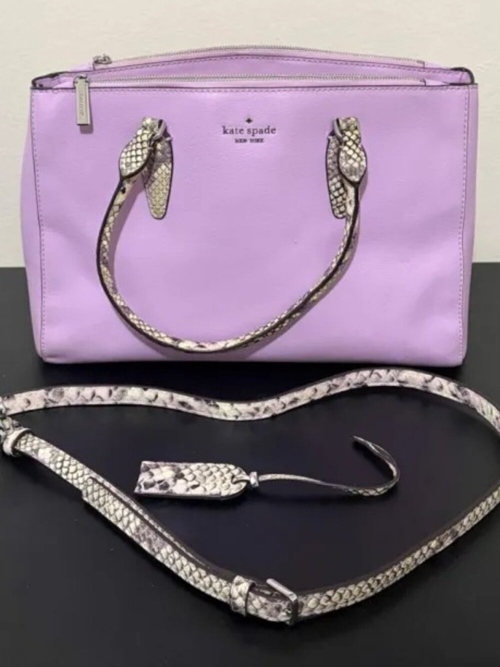 Kate Spade Dani Exotic Medium Triple Compartment Satchel